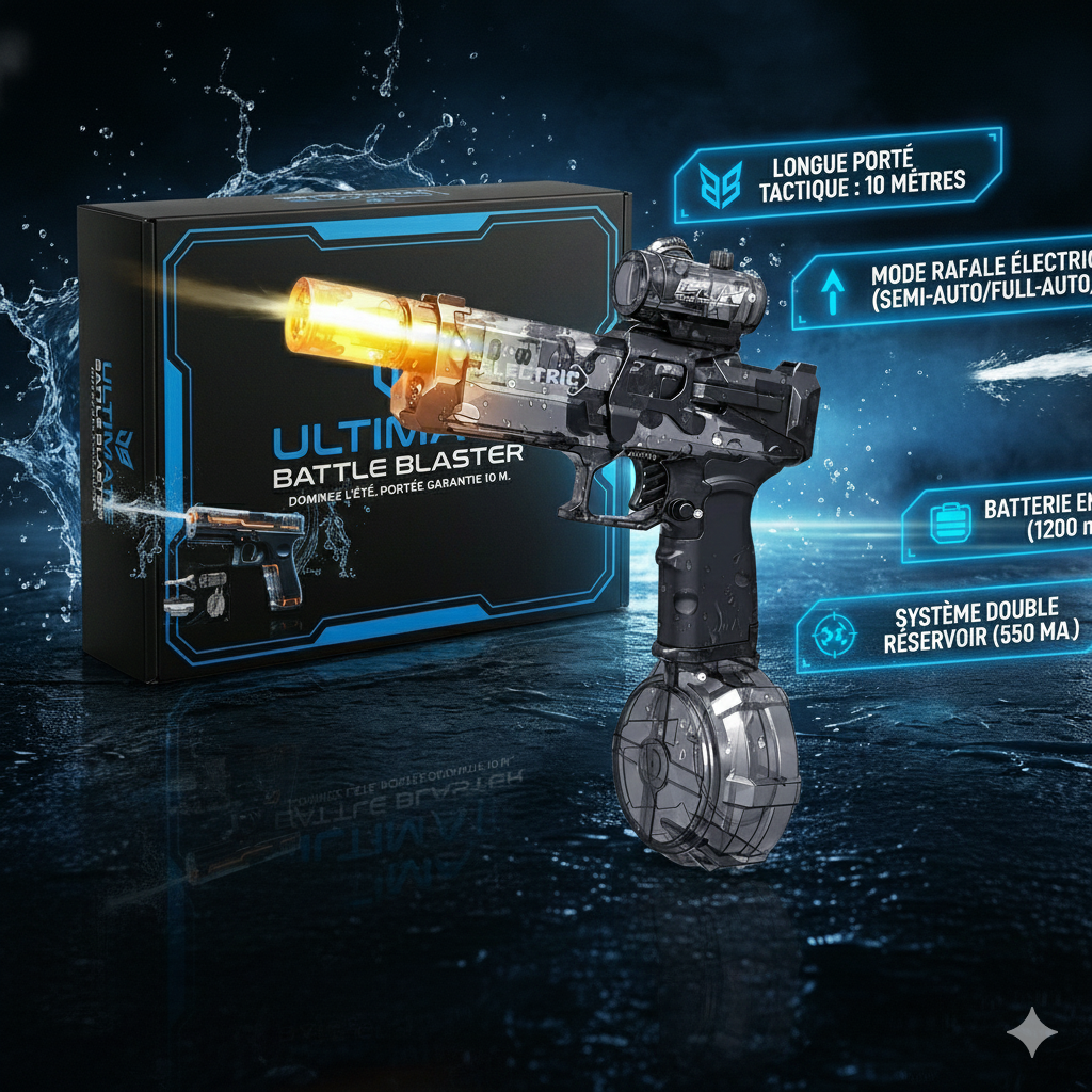 AQUA-FURY 3000™ : Le Blaster Électrique