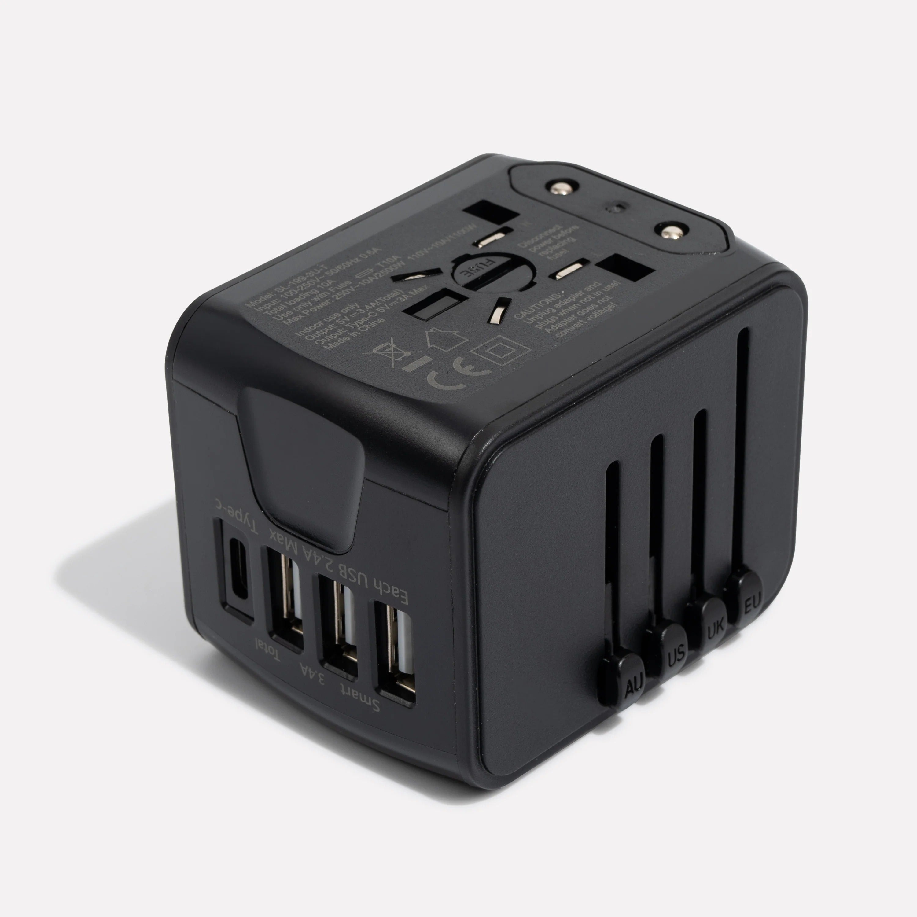 Adaptateur Universel Multi-Prises - Charge Rapide 5 Appareils Simultanément