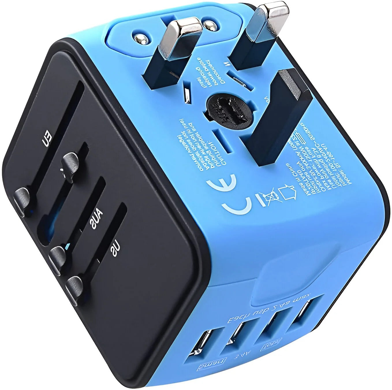 Adaptateur Universel Multi-Prises - Charge Rapide 5 Appareils Simultanément