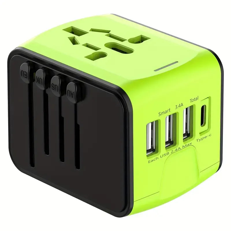 Adaptateur Universel Multi-Prises - Charge Rapide 5 Appareils Simultanément