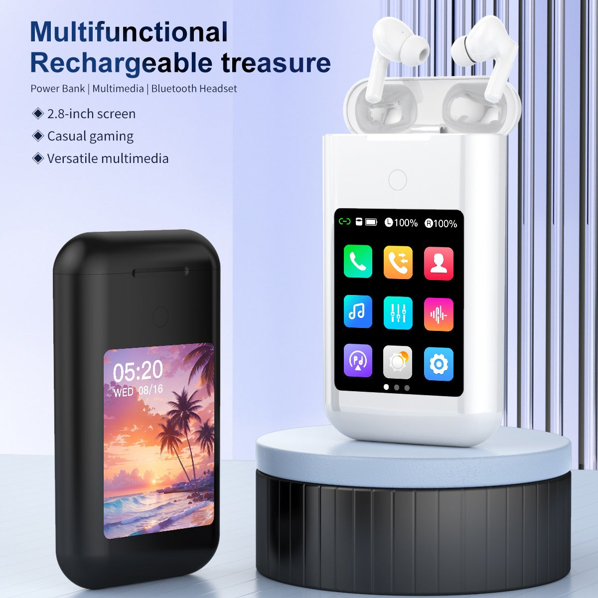 PowerSound  -  Rechargez, jouez, écoutez votre musique facilement